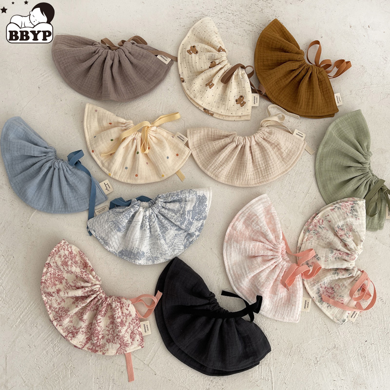 Baby Food Apron - 4 kat Pamuklu Gazlı Bez Bebek