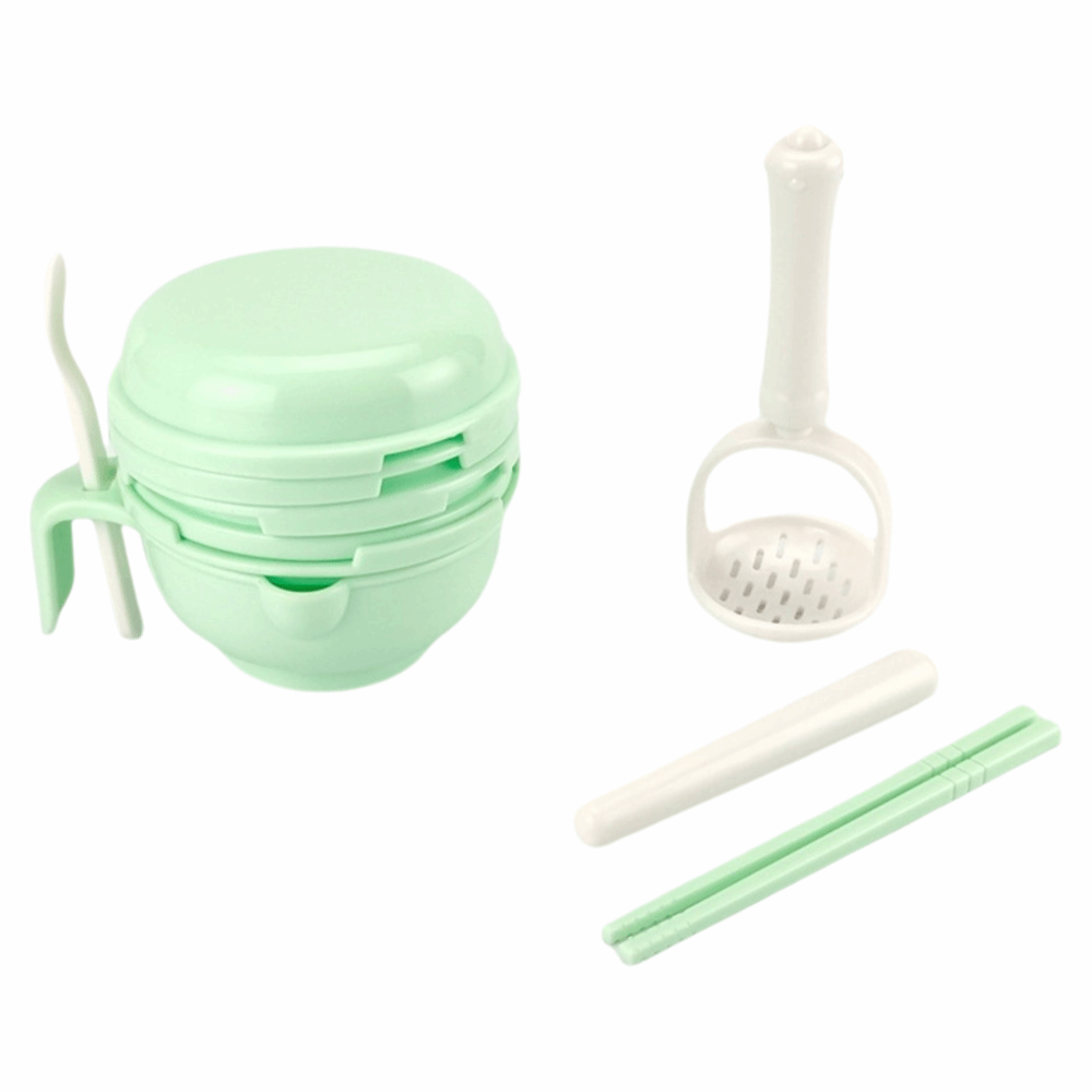 Baby Food Grinding Bowl - Düz renk Bebek Maması Öğütme Kabı