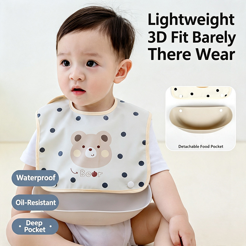 Bebekler İçin Çıkarılabilir Si - Baby Food Apron incelemesi ve fiyatı