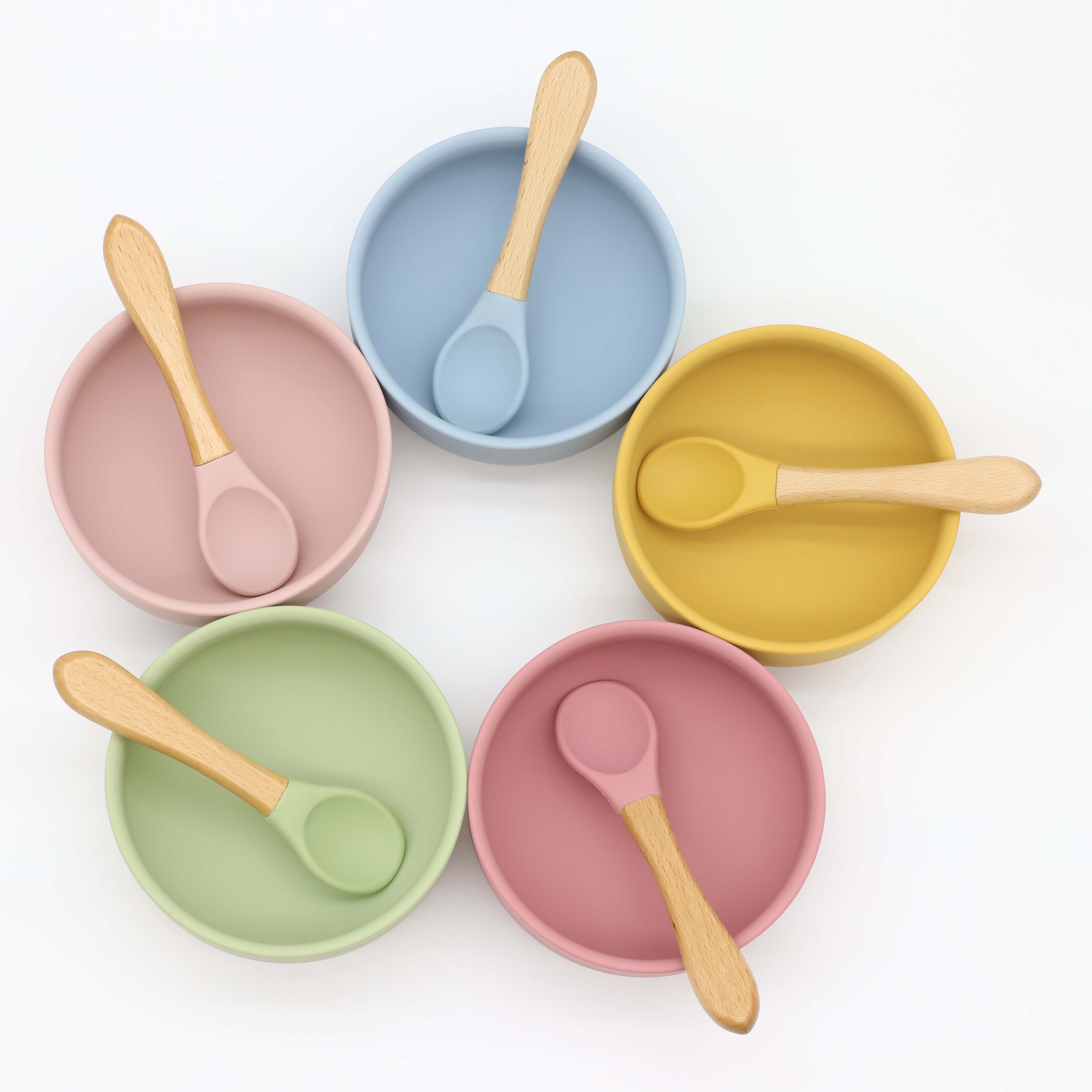 Vakumlu silikon kase, ahşap sa - Baby Food Quantity incelemesi ve fiyatı