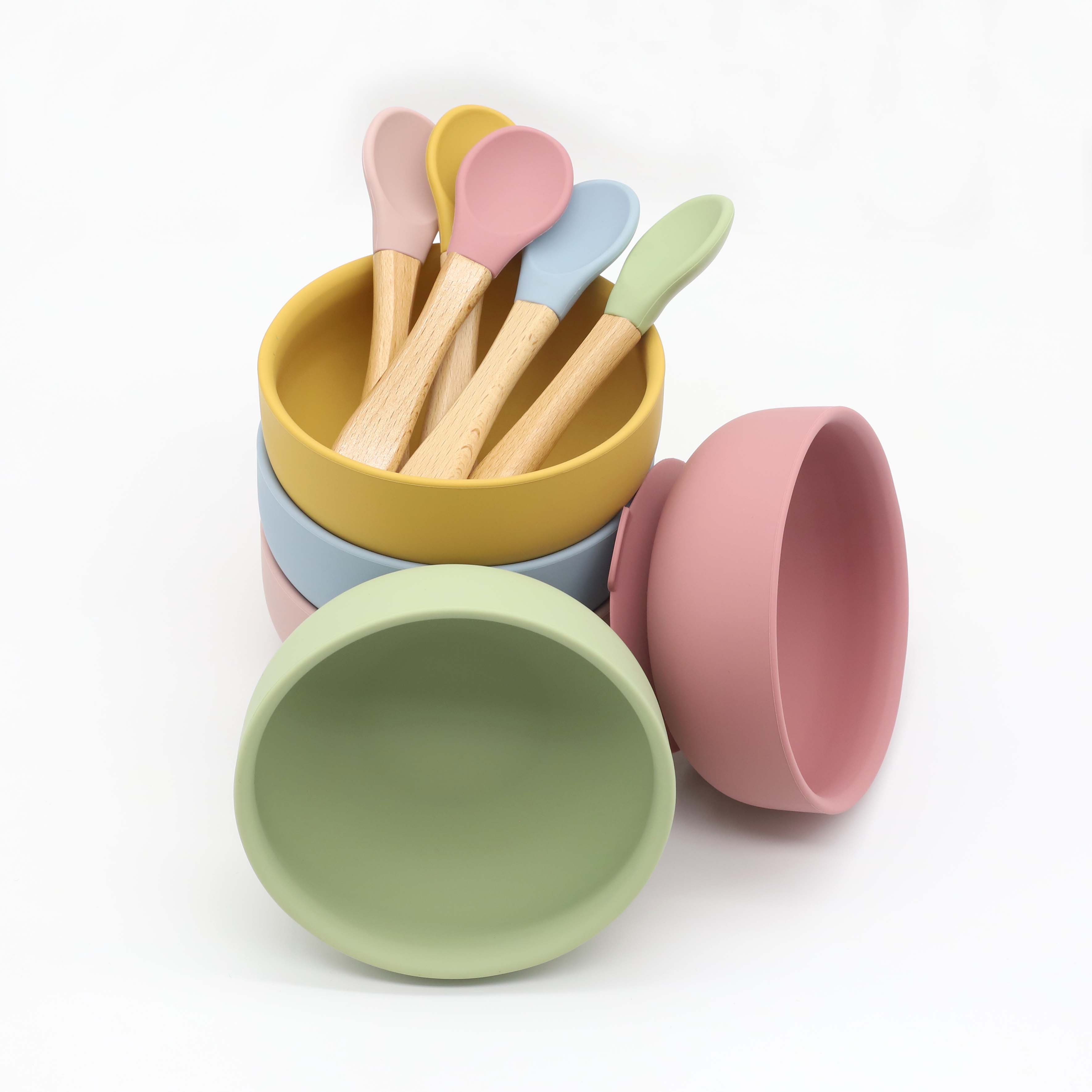 Vakumlu silikon kase, ahşap sa - Baby Food Quantity incelemesi ve fiyatı