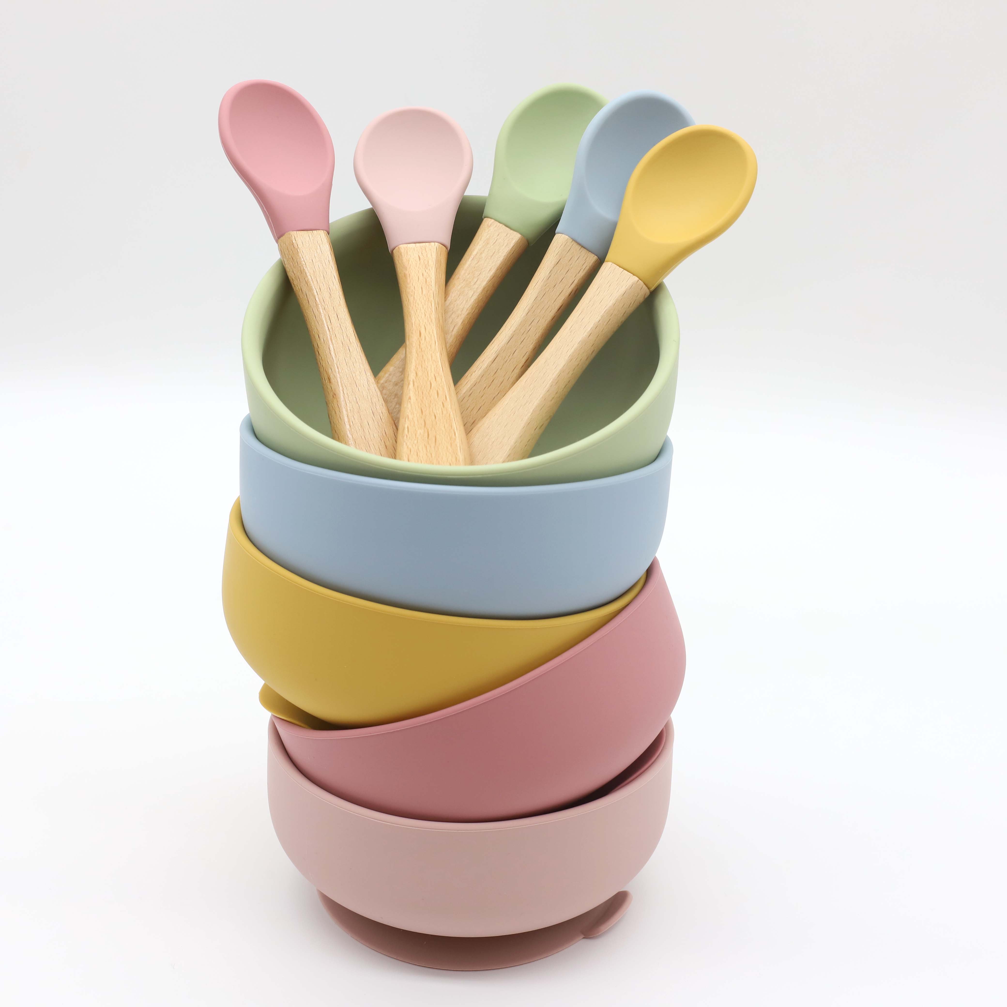 Vakumlu silikon kase, ahşap sa - Baby Food Quantity incelemesi ve fiyatı